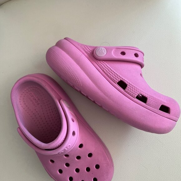 Gently Used Pink Crocs (Size C12) - Picture 4 of 9